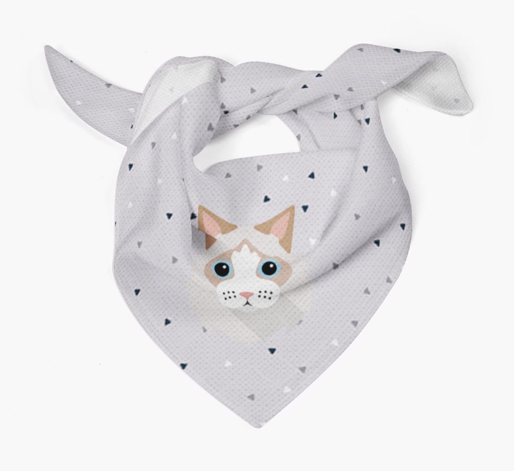 'Triangle Pattern' - Personalised {breedFullName} Bandana