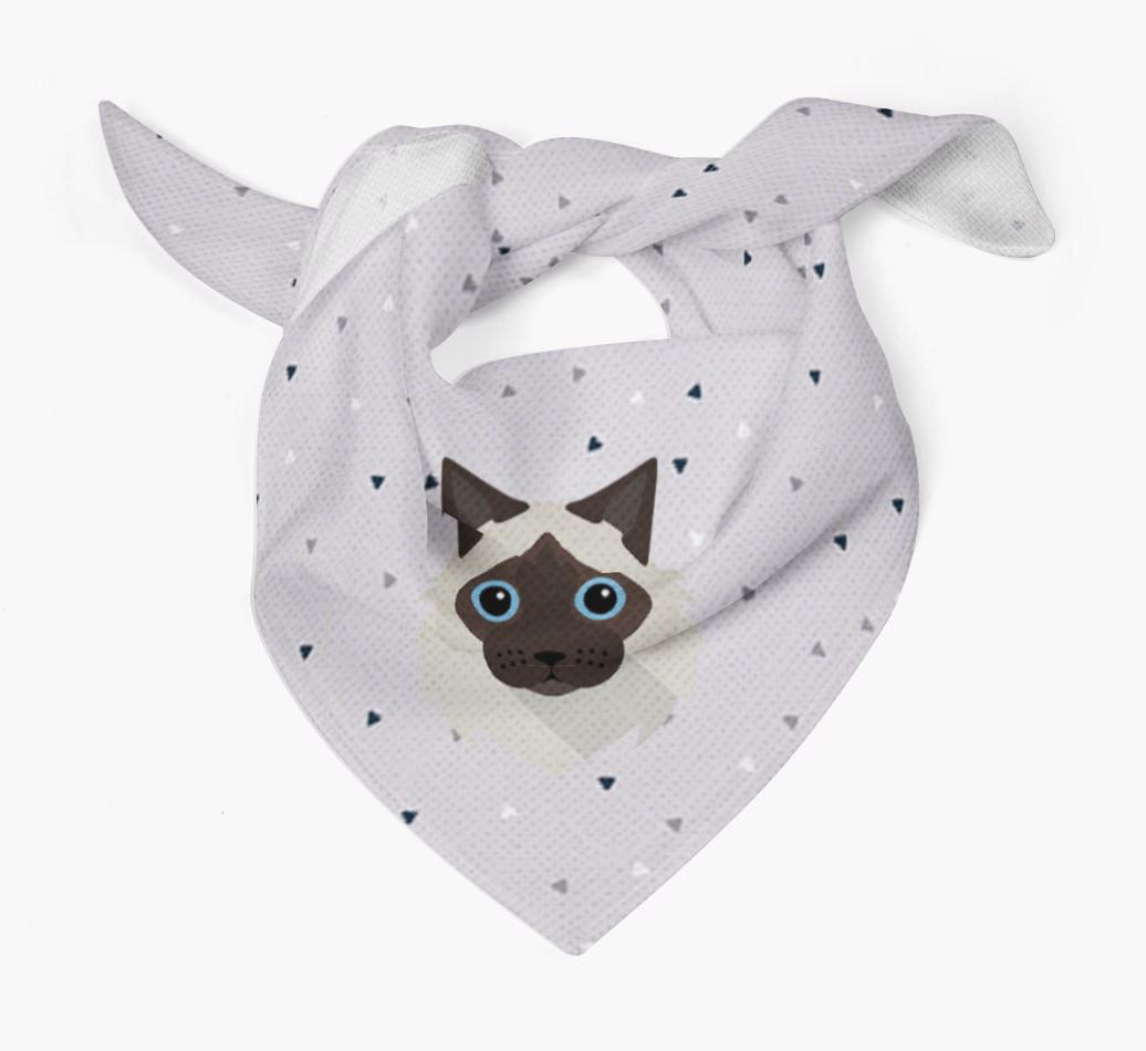 'Triangle Pattern' - Personalized {breedFullName} Bandana