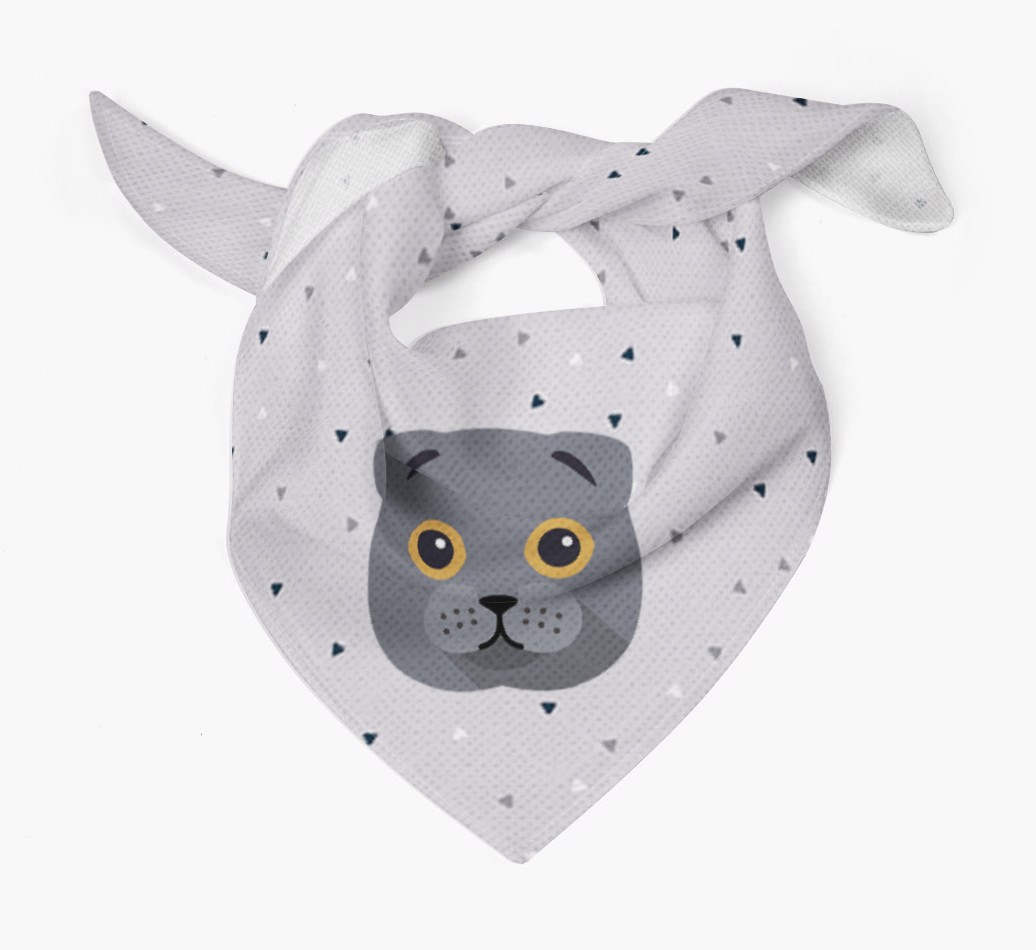 'Triangle Pattern' - Personalised {breedFullName} Bandana