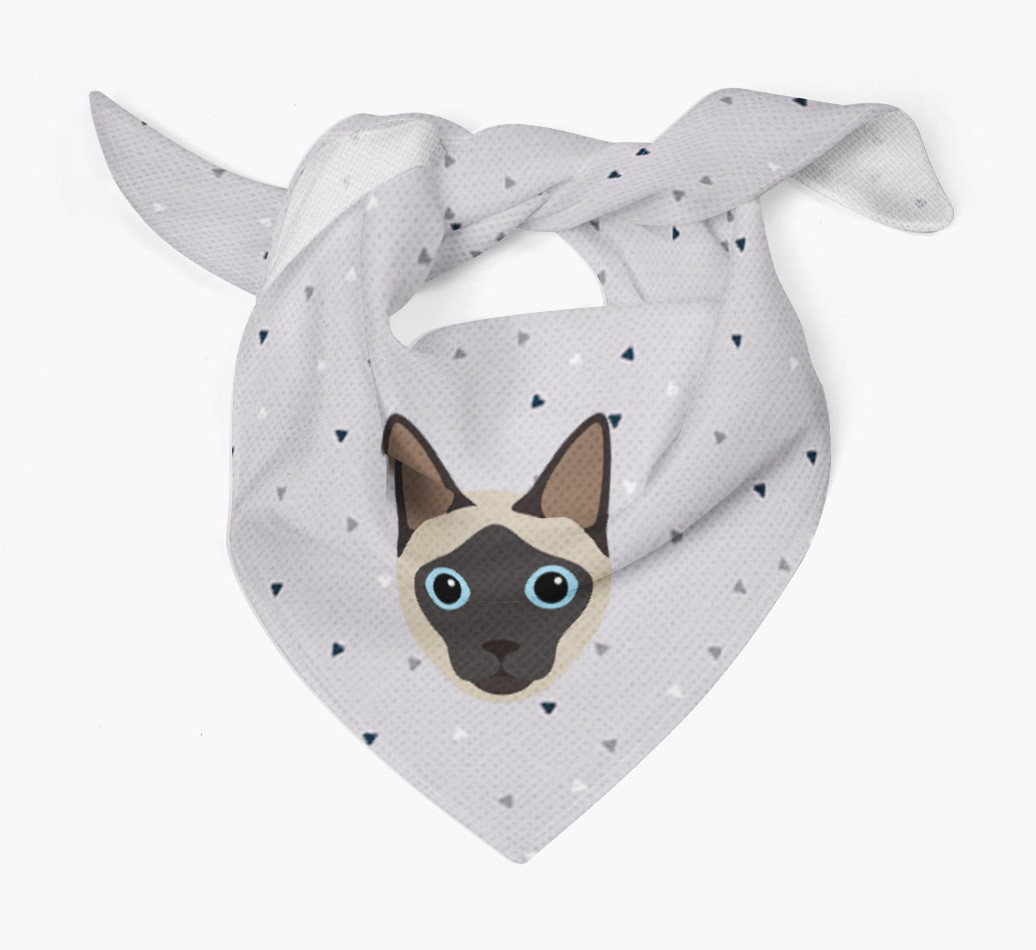 'Triangle Pattern' - Personalised {breedFullName} Bandana