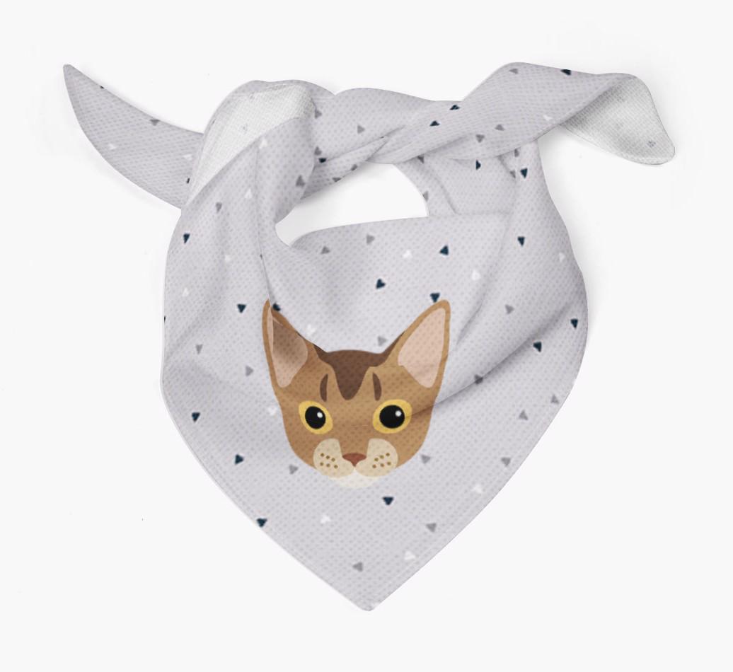 'Triangle Pattern' - Personalized {breedFullName} Bandana