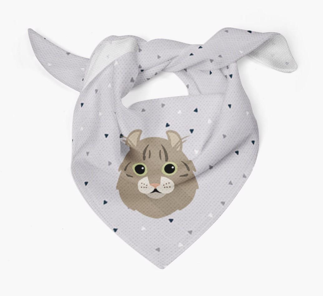 'Triangle Pattern' - Personalized {breedFullName} Bandana