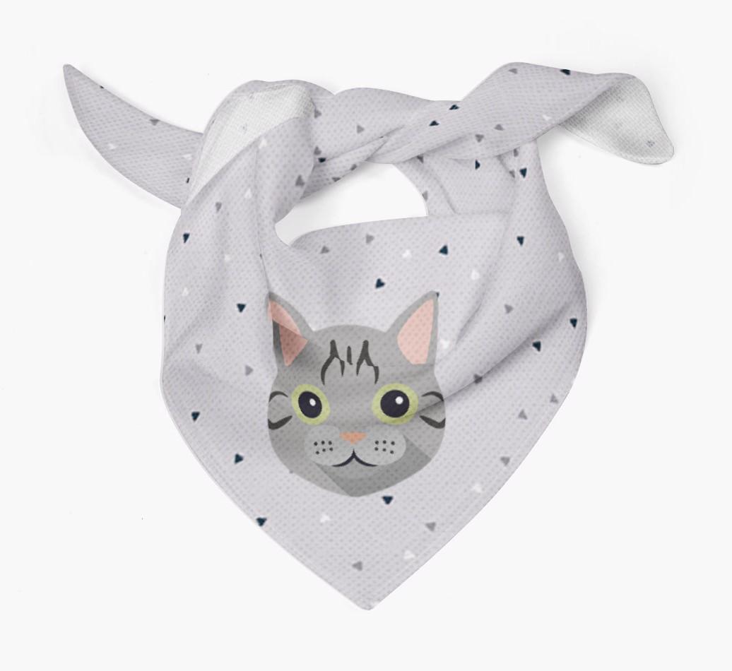 'Triangle Pattern' - Personalized {breedFullName} Bandana