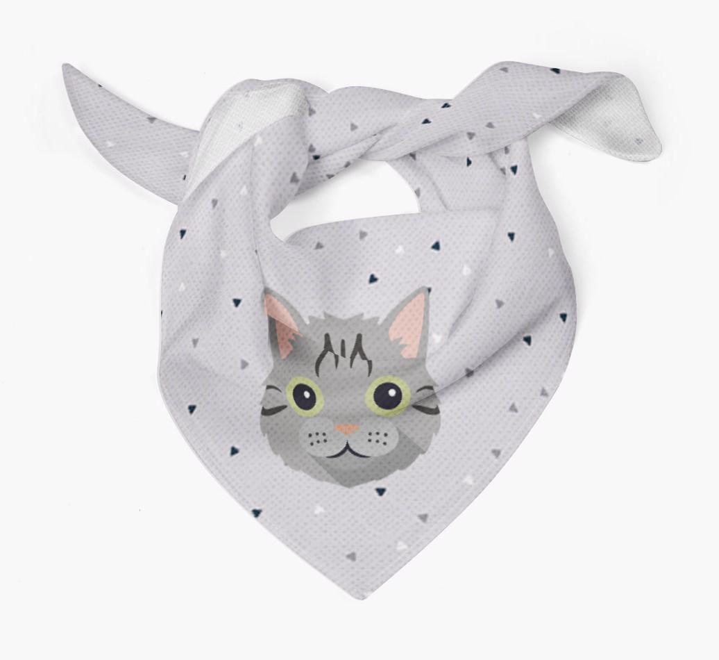 'Triangle Pattern' - Personalized {breedFullName} Bandana