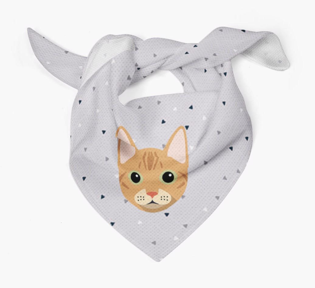 'Triangle Pattern' - Personalized {breedFullName} Bandana