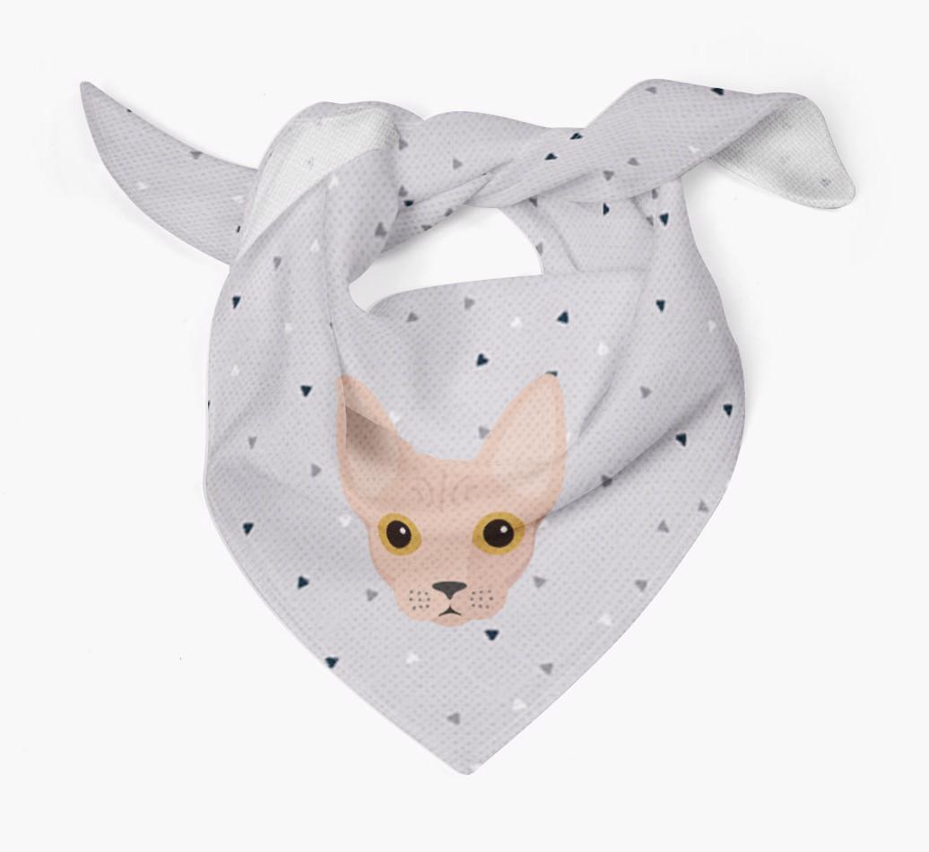 'Triangle Pattern' - Personalized {breedFullName} Bandana