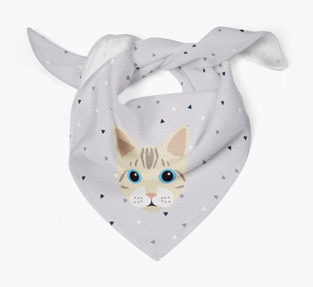 'Triangle Pattern' - Personalized {breedFullName} Bandana