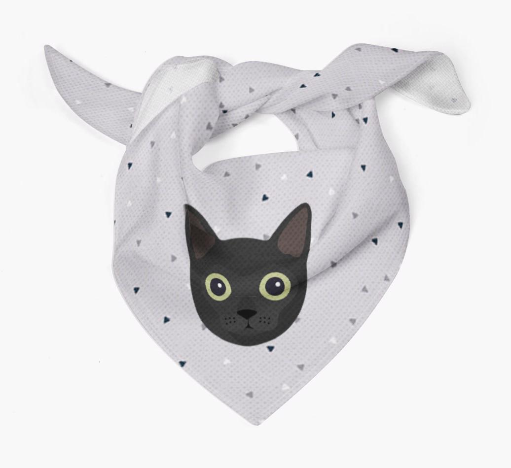 'Triangle Pattern' - Personalized {breedFullName} Bandana
