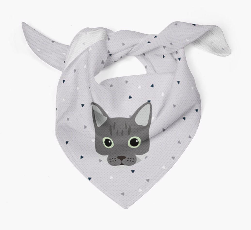 'Triangle Pattern' - Personalized {breedFullName} Bandana