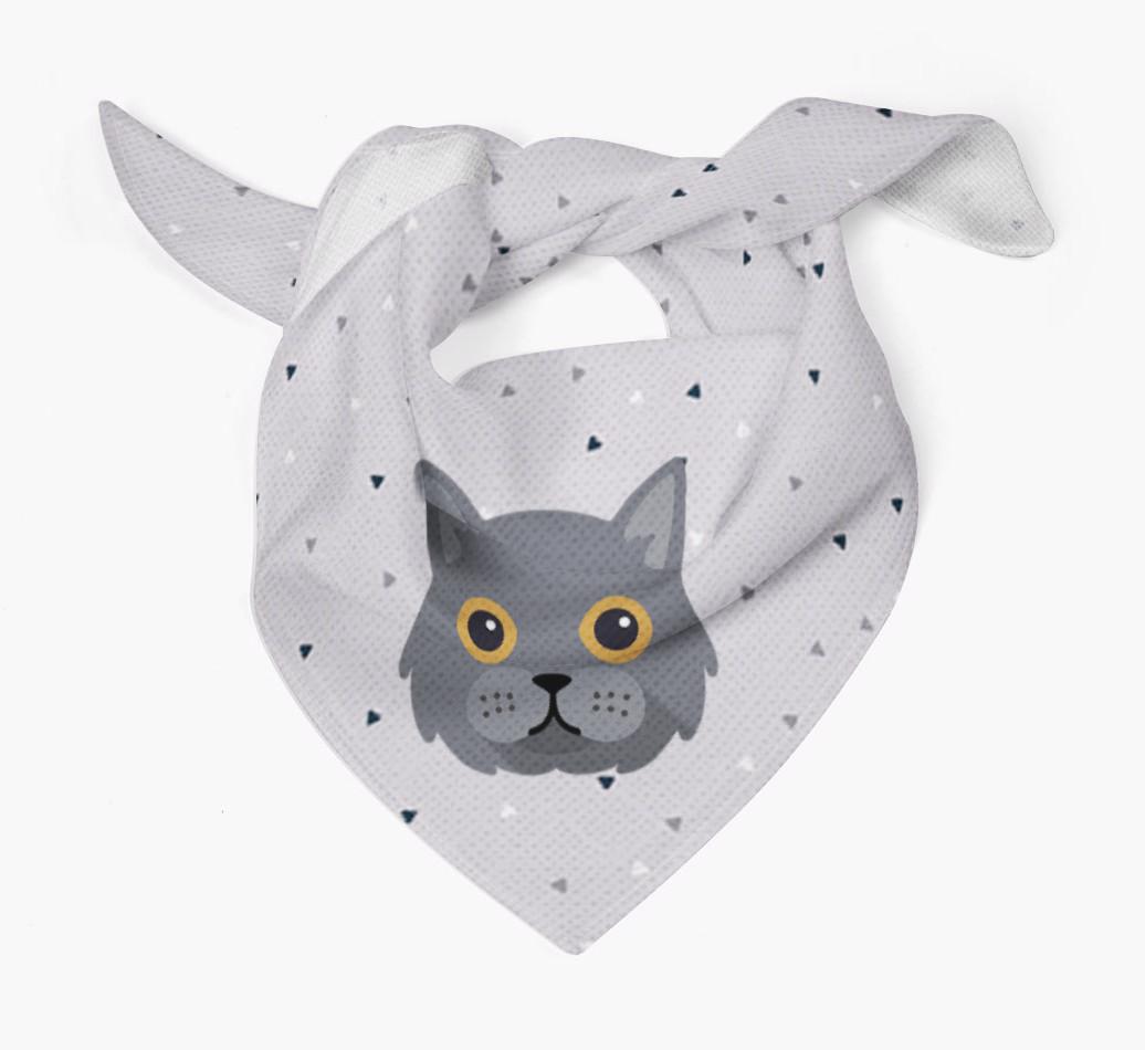 'Triangle Pattern' - Personalized {breedFullName} Bandana