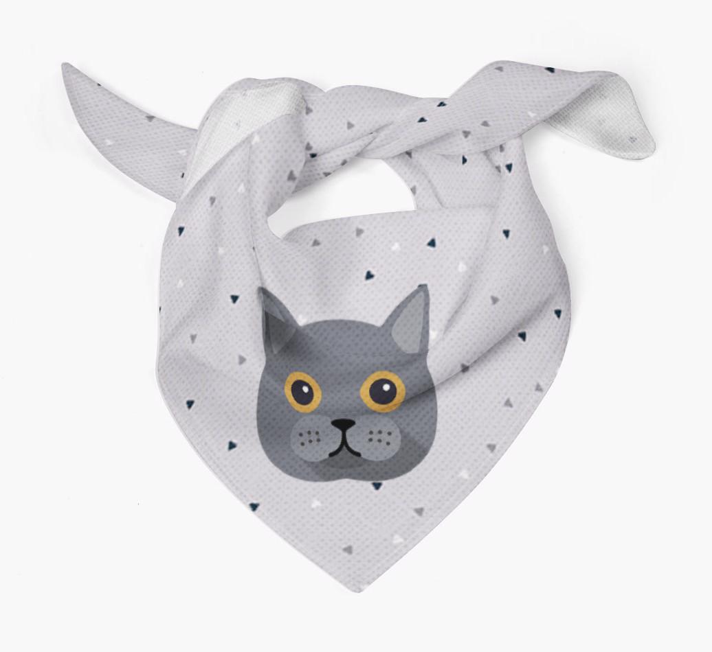 'Triangle Pattern' - Personalized {breedFullName} Bandana