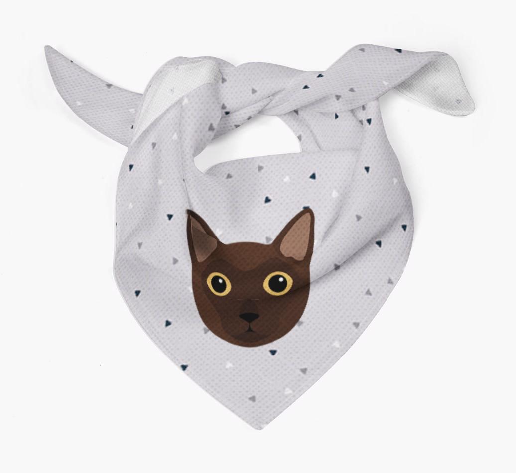 'Triangle Pattern' - Personalized {breedFullName} Bandana