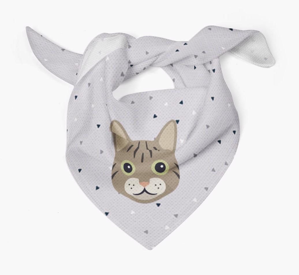 'Triangle Pattern' - Personalized {breedFullName} Bandana