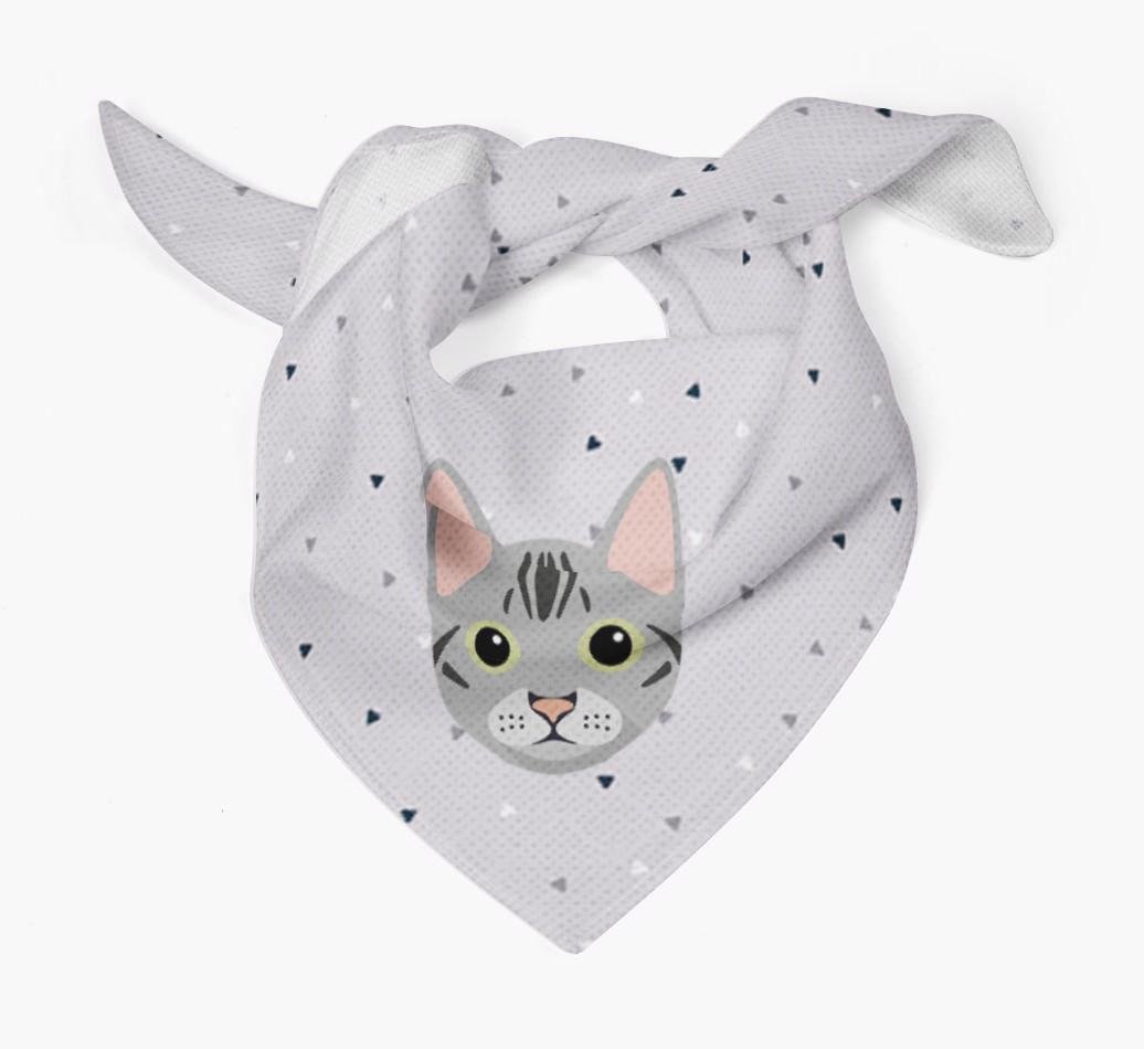 'Triangle Pattern' - Personalized {breedFullName} Bandana