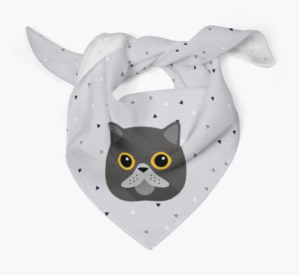 'Triangle Pattern' - Personalized {breedFullName} Bandana