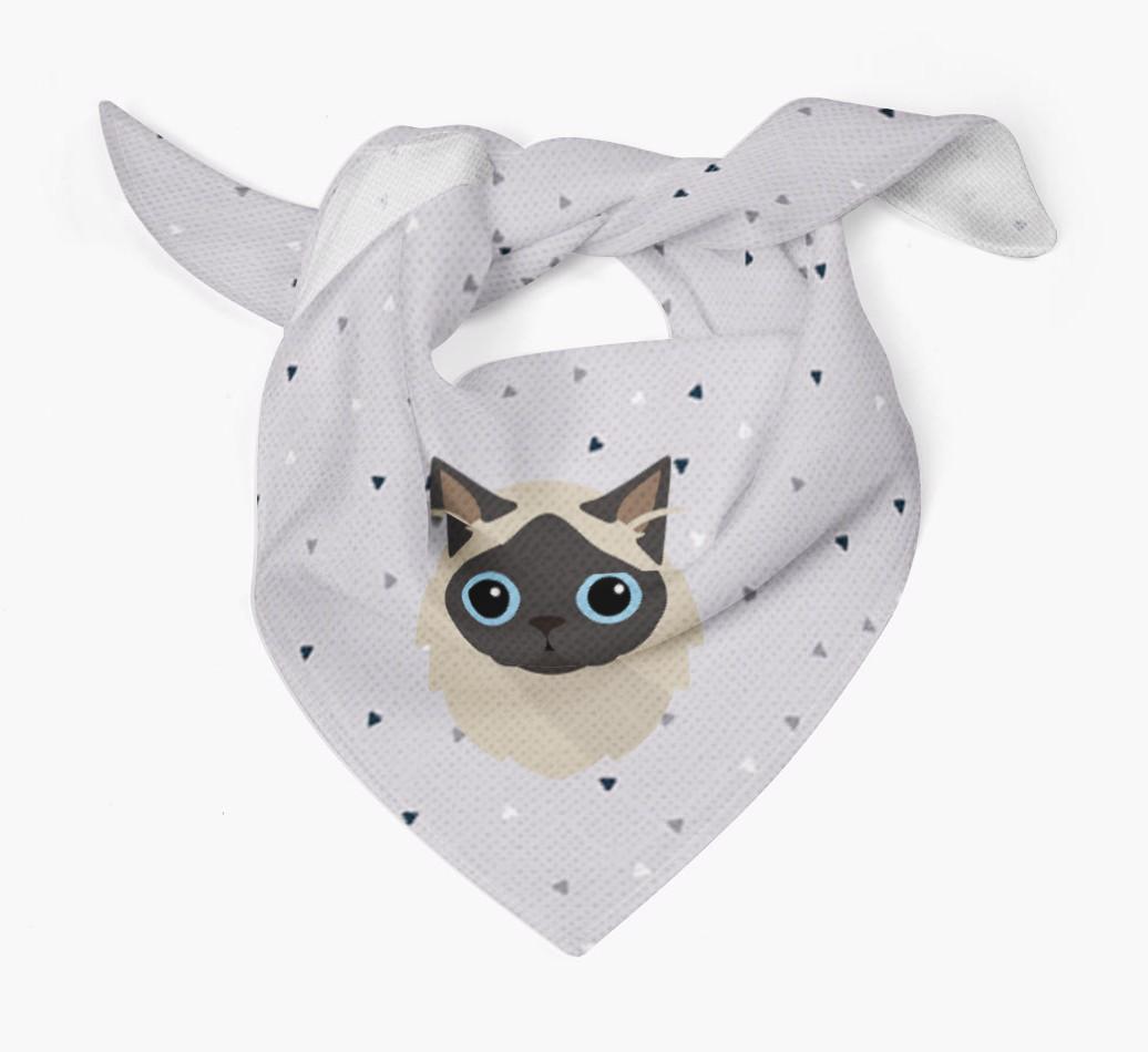 'Triangle Pattern' - Personalized {breedFullName} Bandana