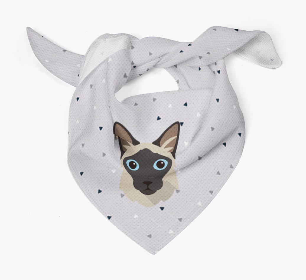 'Triangle Pattern' - Personalized {breedFullName} Bandana