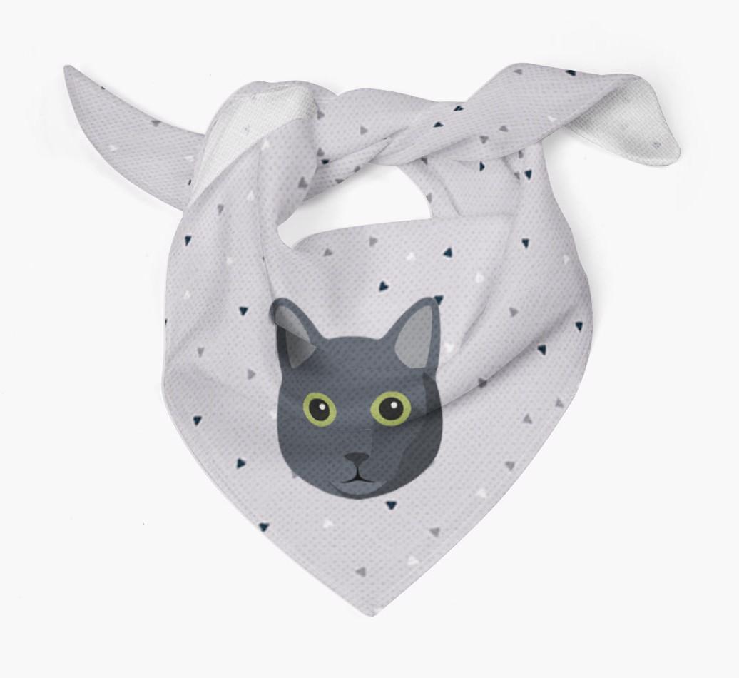 'Triangle Pattern' - Personalized {breedFullName} Bandana