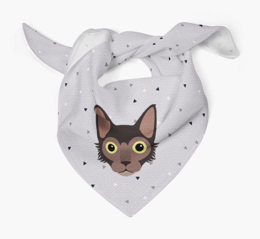 'Triangle Pattern' - Personalized {breedFullName} Bandana
