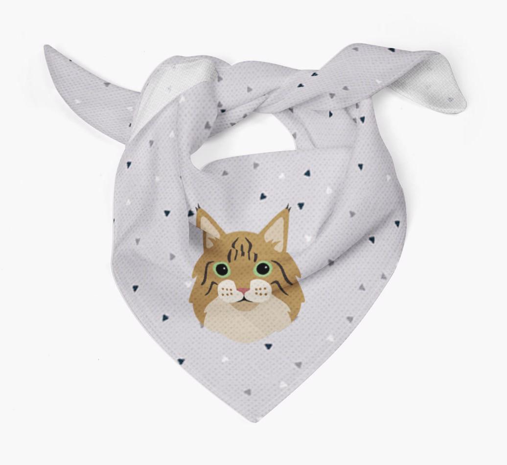 'Triangle Pattern' - Personalized {breedFullName} Bandana