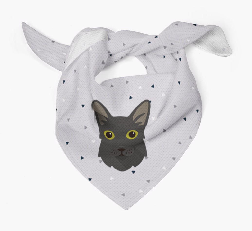 'Triangle Pattern' - Personalized {breedFullName} Bandana