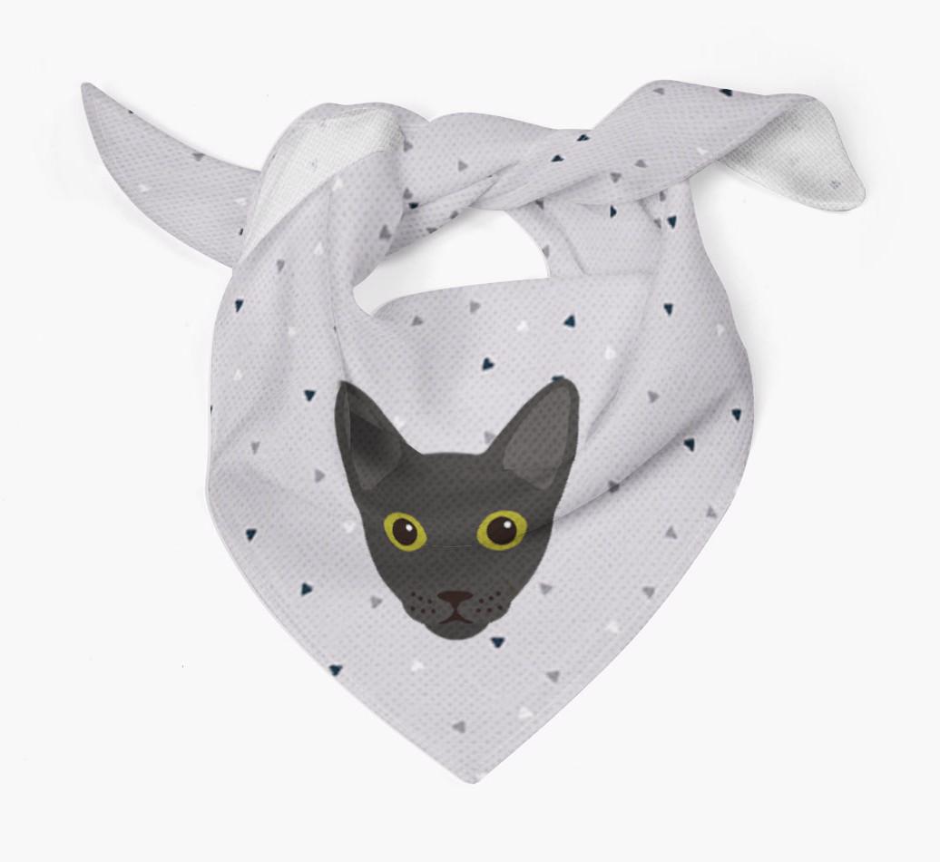 'Triangle Pattern' - Personalized {breedFullName} Bandana