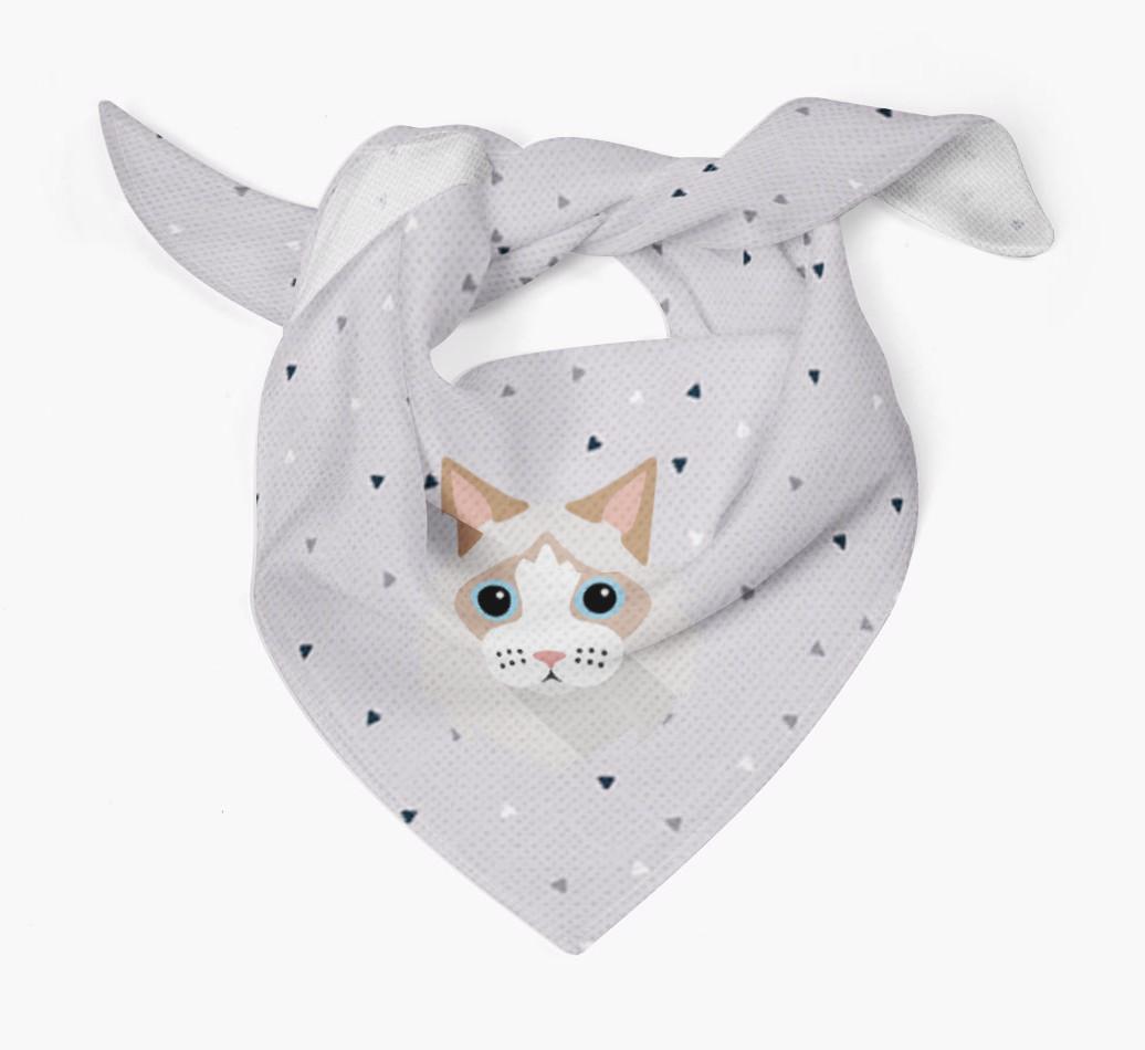 'Triangle Pattern' - Personalized {breedFullName} Bandana
