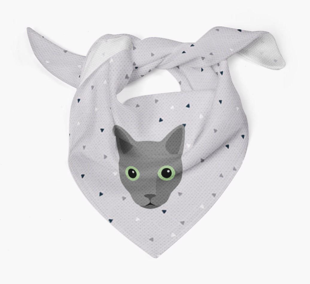 'Triangle Pattern' - Personalized {breedFullName} Bandana