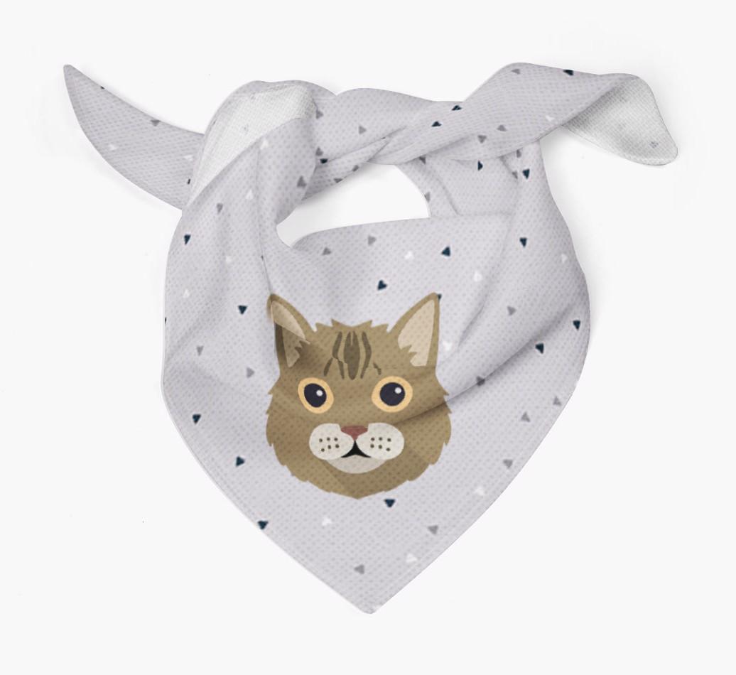 'Triangle Pattern' - Personalized {breedFullName} Bandana