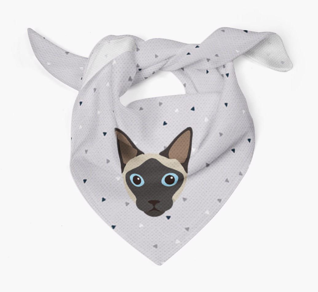 'Triangle Pattern' - Personalized {breedFullName} Bandana