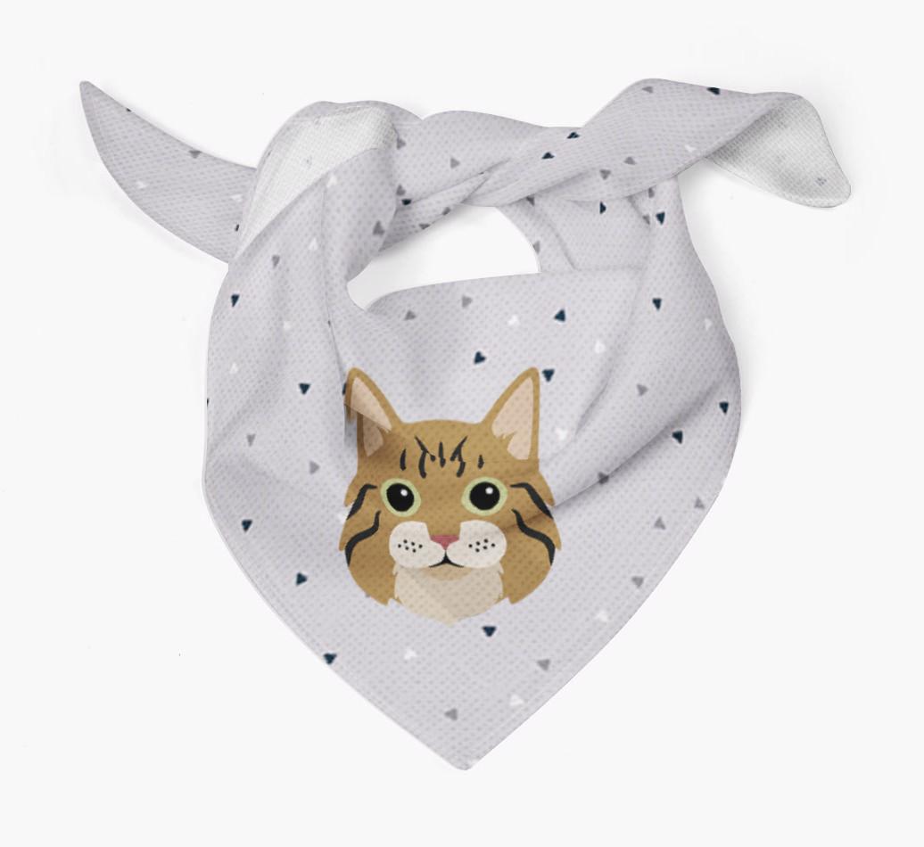 'Triangle Pattern' - Personalized {breedFullName} Bandana