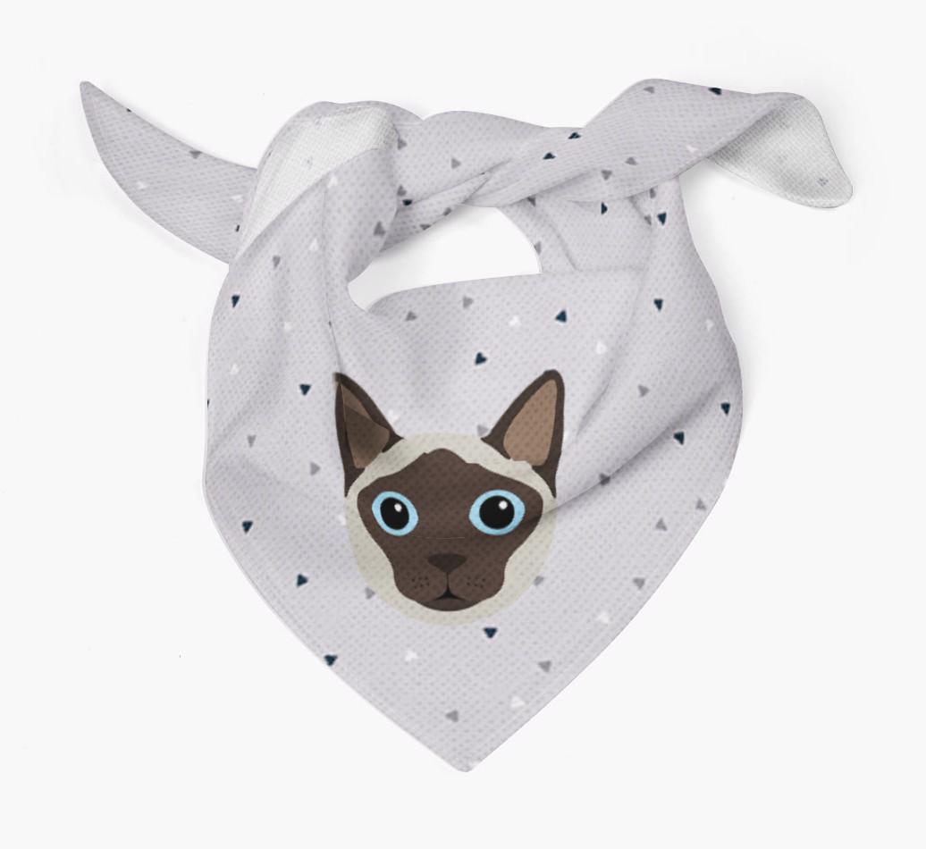 'Triangle Pattern' - Personalized {breedFullName} Bandana