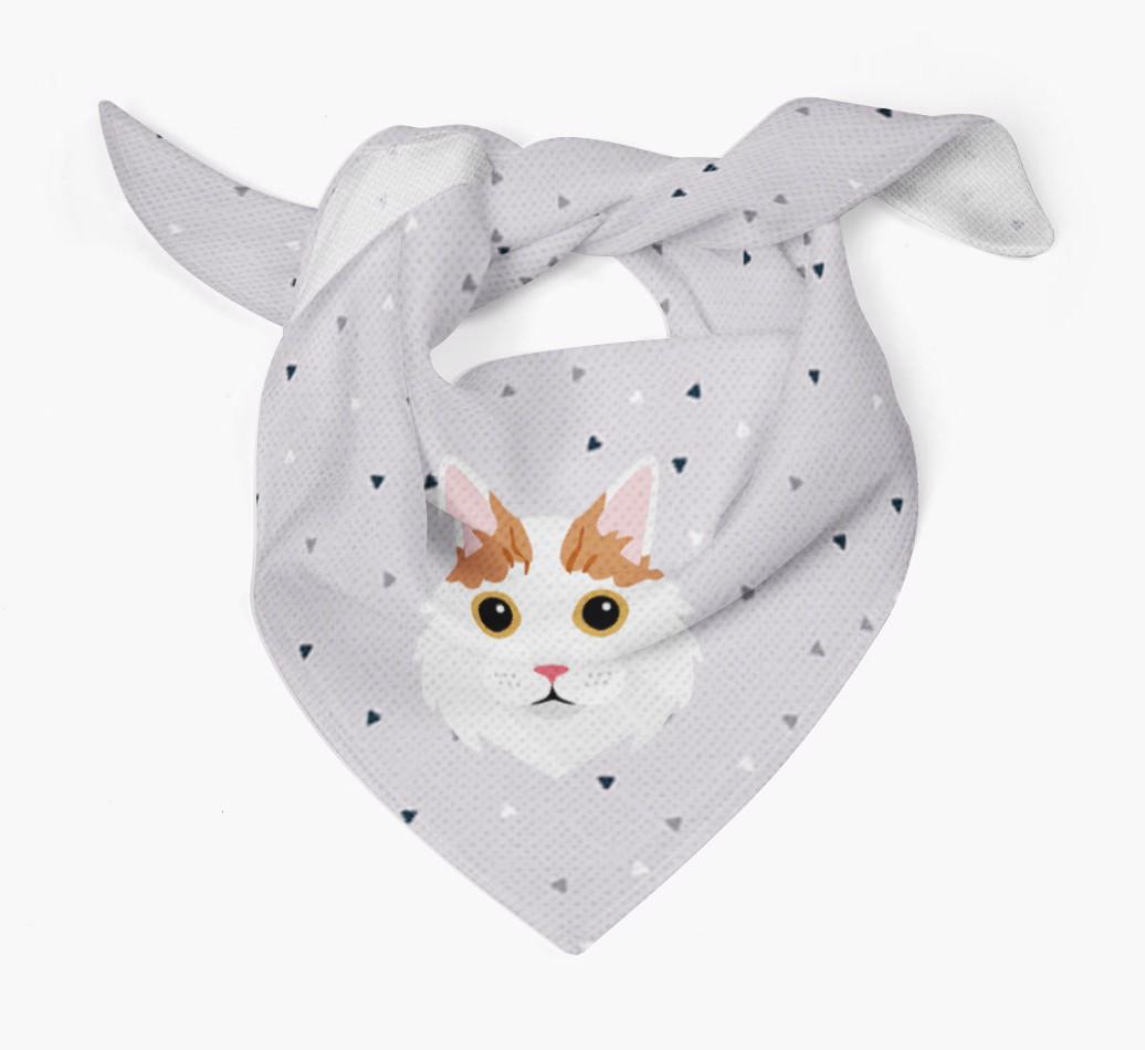 'Triangle Pattern' - Personalized {breedFullName} Bandana