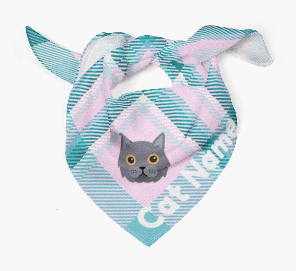 'Tartan' - Personalised {breedFullName} Bandana
