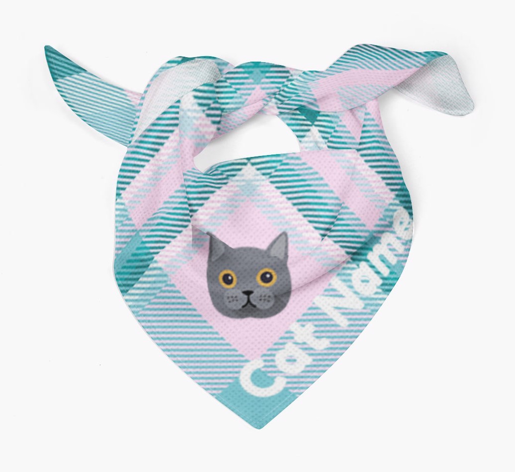 'Tartan' - Personalised {breedFullName} Bandana