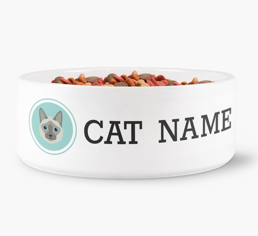 '{breedFullName} Icon' - Personalised Cat Bowl
