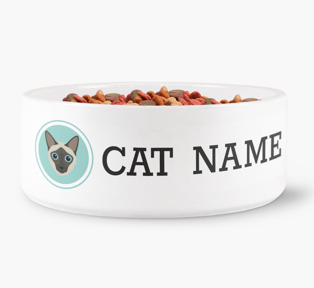 '{breedFullName} Icon' - Personalised Cat Bowl