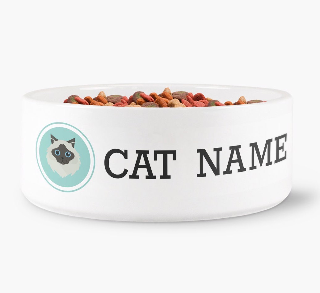 '{breedFullName} Icon' - Personalised Cat Bowl