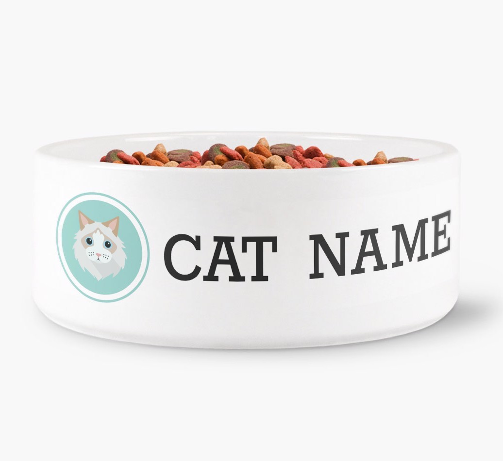 '{breedFullName} Icon' - Personalised Cat Bowl