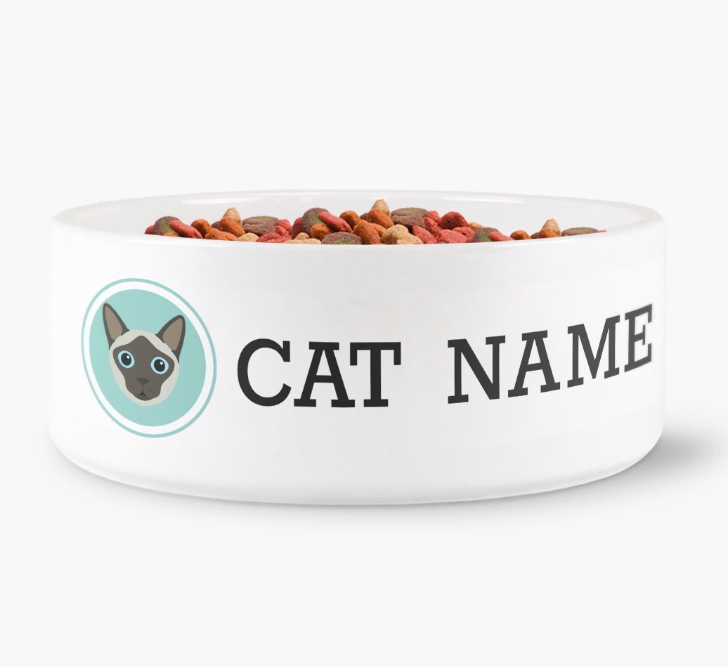 '{breedFullName} Icon' - Personalised Cat Bowl