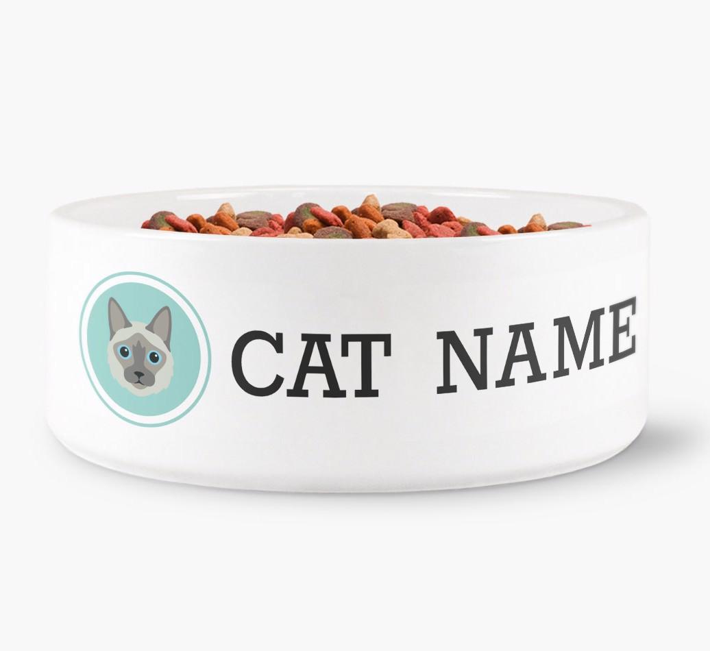 '{breedFullName} Icon' - Personalized Cat Bowl