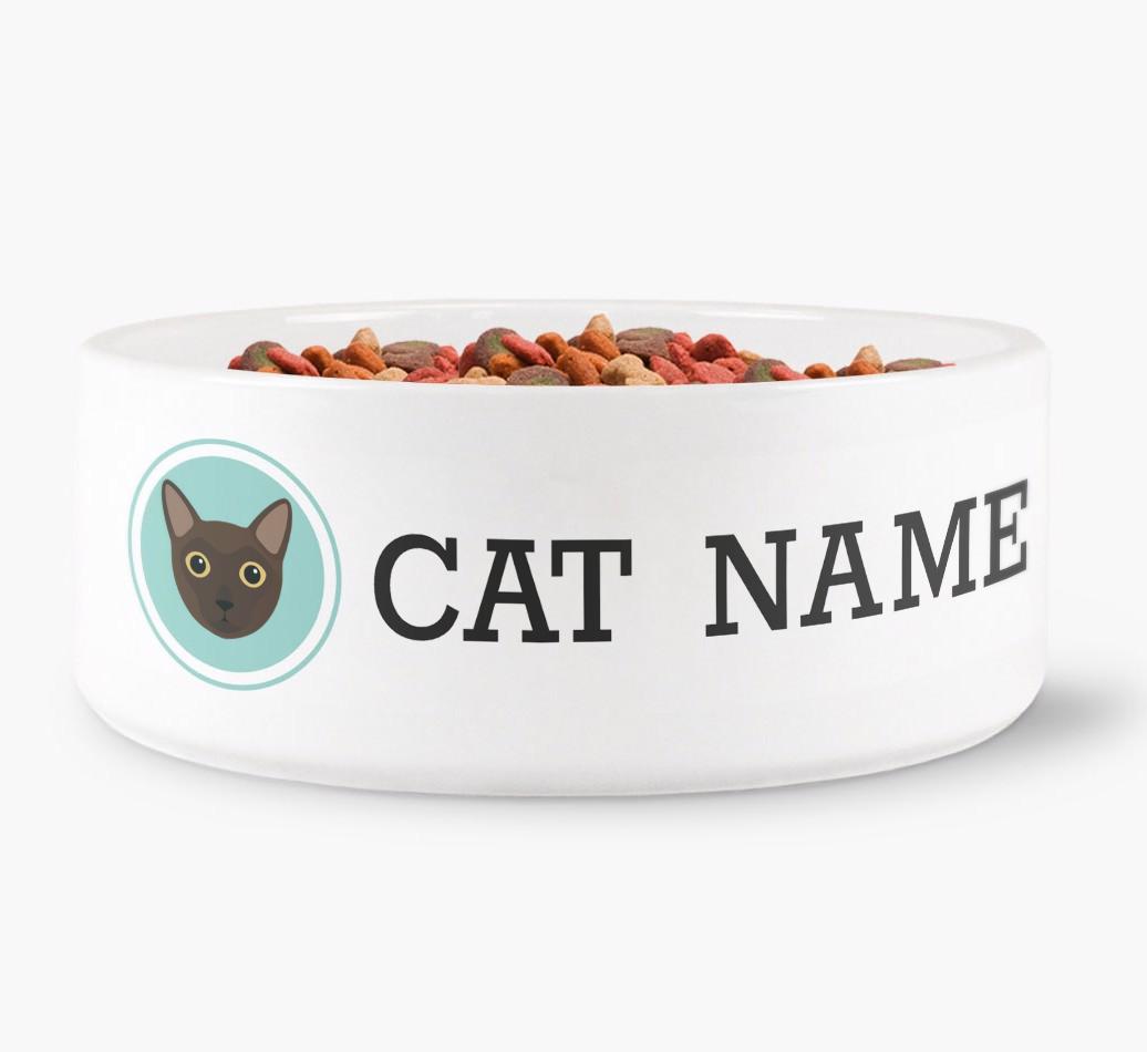 '{breedFullName} Icon' - Personalized Cat Bowl