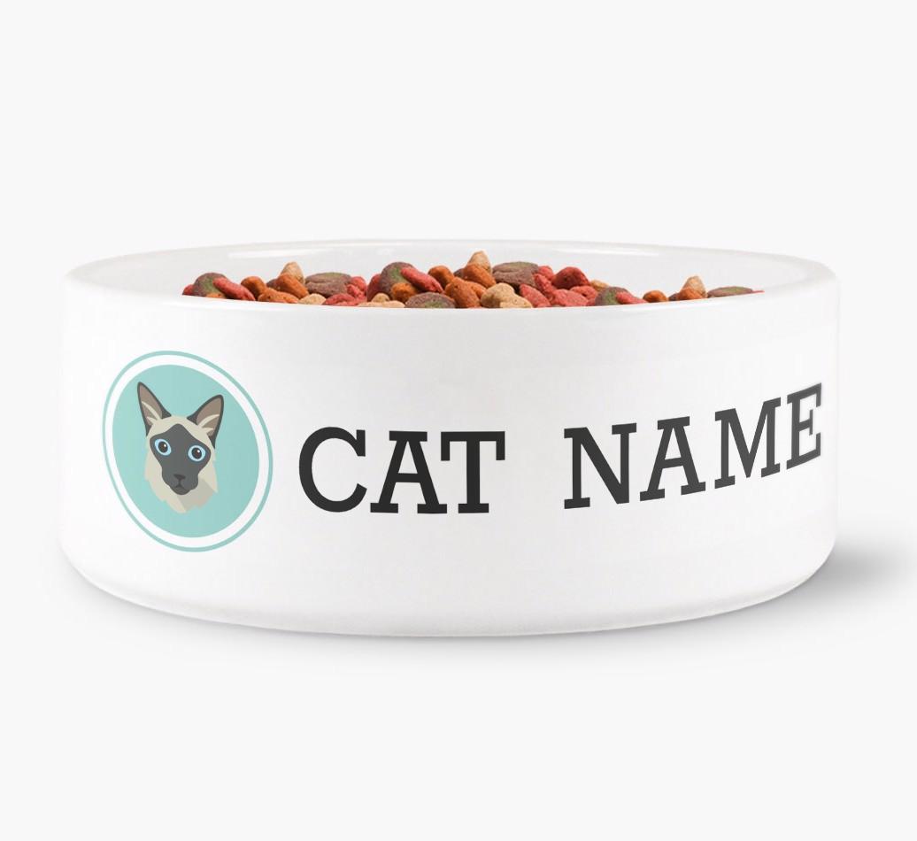 '{breedFullName} Icon' - Personalized Cat Bowl