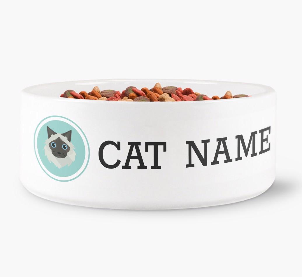 '{breedFullName} Icon' - Personalized Cat Bowl