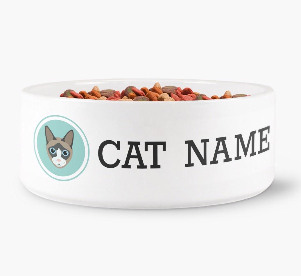 '{breedFullName} Icon' - Personalized Cat Bowl