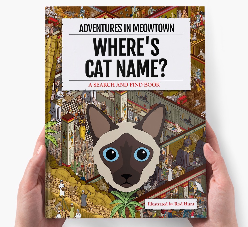 Personalised Where's {dogsName} Book: Adventures In Meowtown