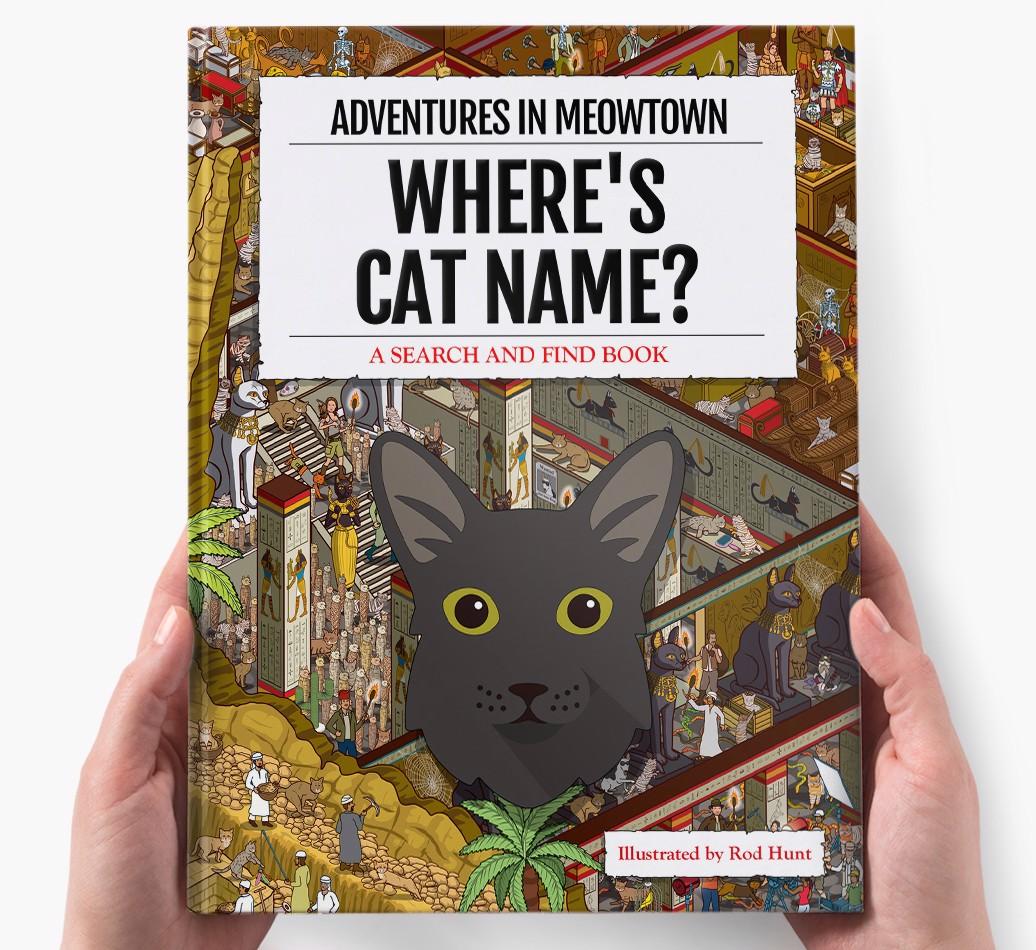 Personalized Where's {dogsName} Book: Adventures In Meowtown