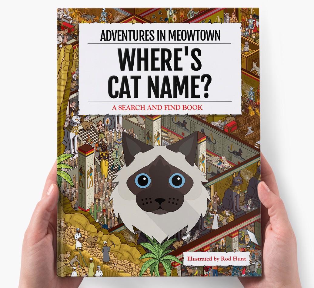 Personalized Where's {dogsName} Book: Adventures In Meowtown