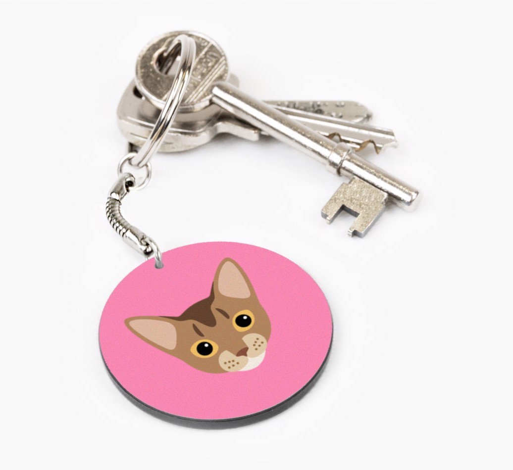 Personalized Abyssinian Keychains