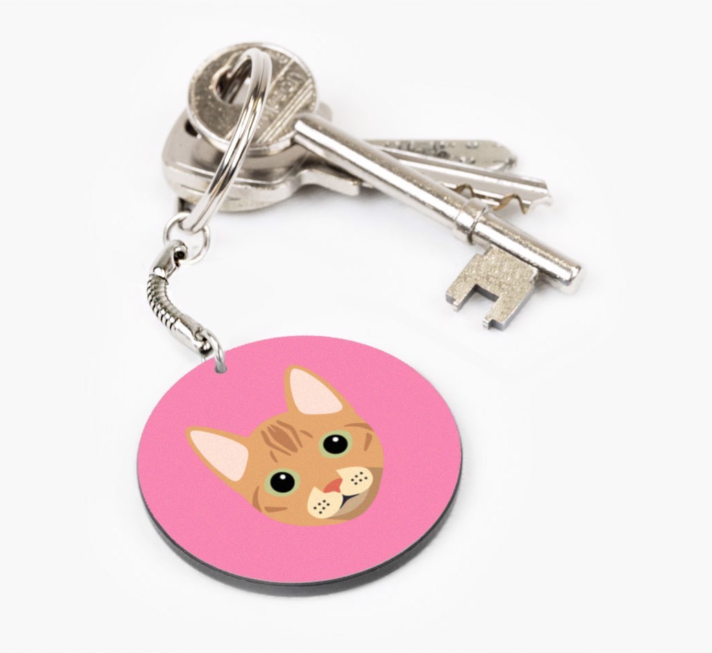 Personalized Arabian Mau Keychains